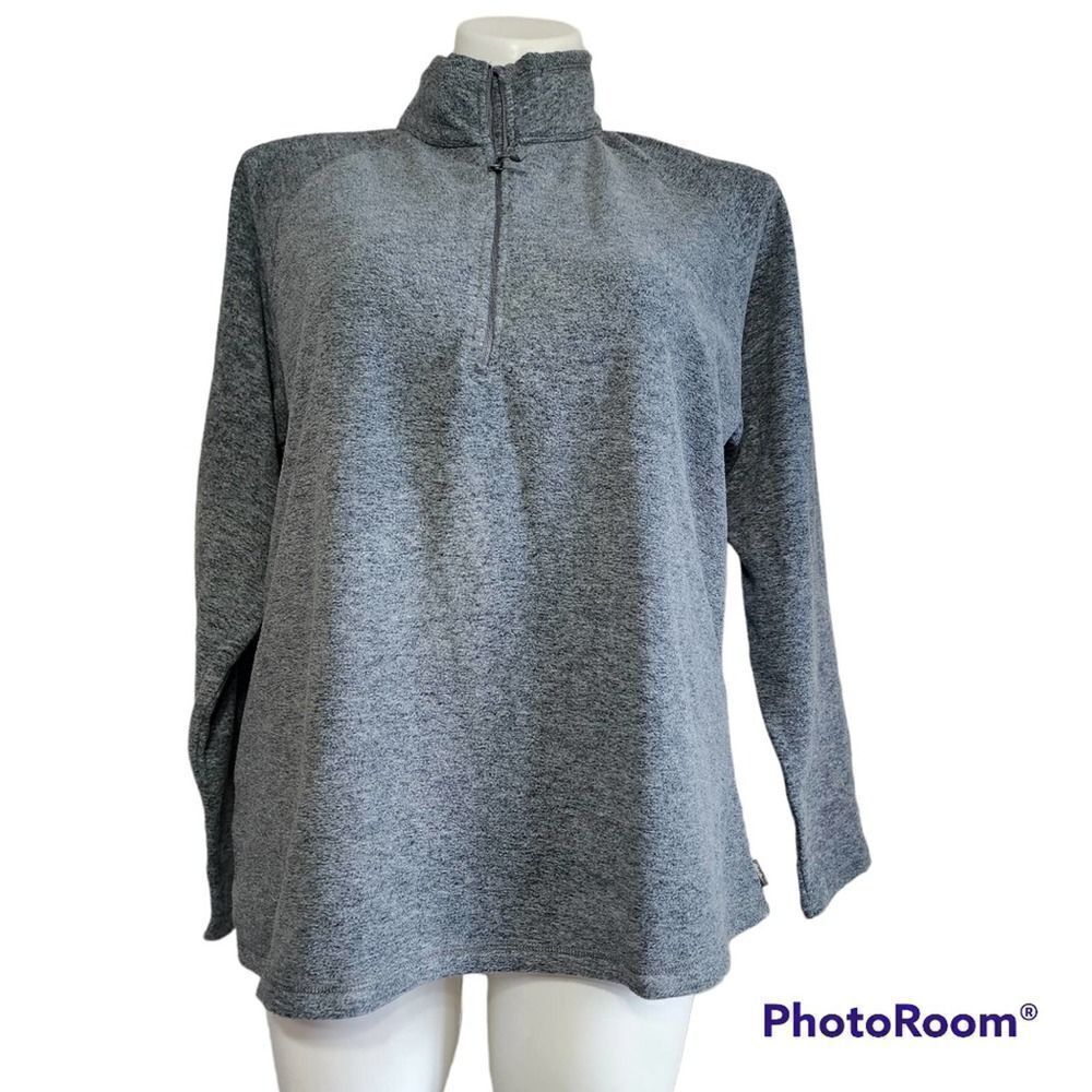 Eddie Bauer gray fleece pullover